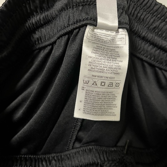 Adidas black with white stripes athletic climalite shorts - Picture 11 of 13